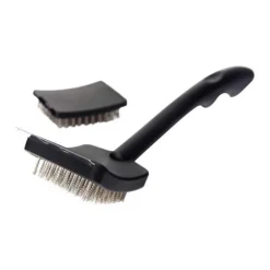 Grill Mark ABS Plastic/Steel Wire Grill Brush with Scraper (Pack of 12)