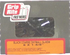 Grip-Rite No. 6 X 1-5/8 in. L Phillips Coarse Drywall Screws 5 lb 1000 pk