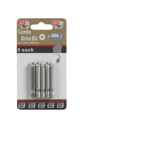 Grip-Rite Phillips/Square 2 in. L Combo Power Bit Set Steel 5 pc