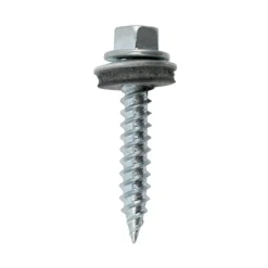 Grip-Rite Pro-Twist No. 9 x 1-1/2 in. L Hex Round Washer Head Sheet Metal Screws 1 lb.