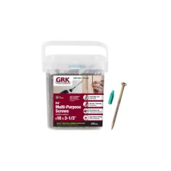 GRK Fasteners R4 No. 10 X 3-1/2 in. L Star Coated W-Cut Multi-Purpose Screws 300 pk
