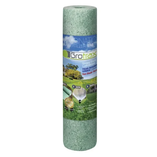 Grotrax Coated Sun/Shade Exposure Fertilizer/Mulch/Seed Lawn Seed Blanket