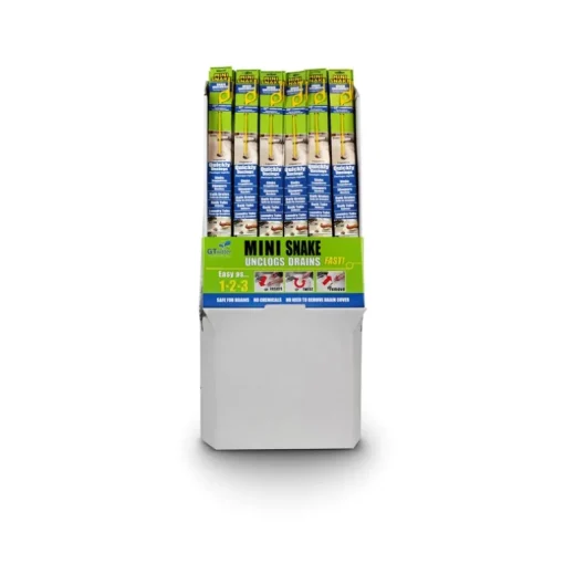 Gt Water Products MSFD-120 Drain King Mini Snake Floor 120 Piece Display