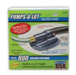 GT Water Products Pumps-A-Lot 800 GPH Thermoplastic Switchless Bottom Manual Water Pump 1-1/4 in.