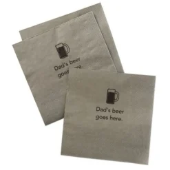 Hallmark Dads Beer Goes Here Napkins Paper 20 pk (Pack of 4)