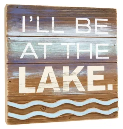 Hallmark Ill Be At The Lake Plaque Wood 1 pk (Pack of 2)