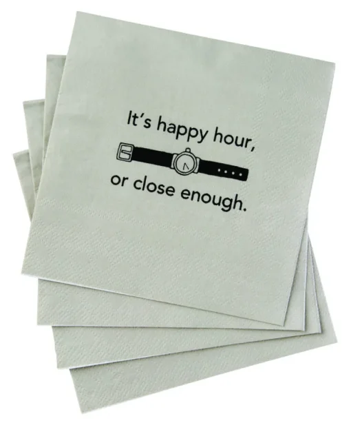 Hallmark It's Happy Hour or Close Enough Napkins Paper 20 pk (Pack of 4)