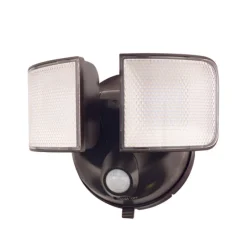 Halo Motion-Sensing Battery Powered LED Bronze Floodlight