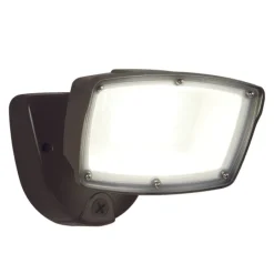 Halo Switch Hardwired LED Bronze Security Floodlight