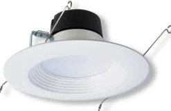 Halo White 5-6 in. W LED Retrofit Baffle Trim Kit 65 watt equivalency