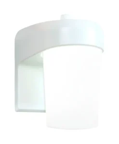 Halo White 9W 120V Dusk to Dawn LED Jelly Jar Light 6.8 H x 4.5 W x 5.4 D in. with Photocell