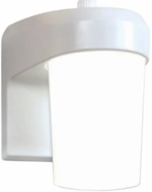 Halo White 9W 120V Dusk to Dawn LED Jelly Jar Light 6.8 H x 4.5 W x 5.4 D in. with Photocell