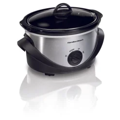Hamilton Beach 4 qt Silver Stainless Steel Slow Cooker