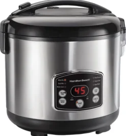 Hamilton Beach Silver 14 cups Programmable Rice Cooker