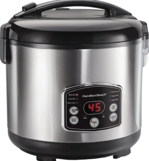 Hamilton Beach Silver 14 cups Programmable Rice Cooker