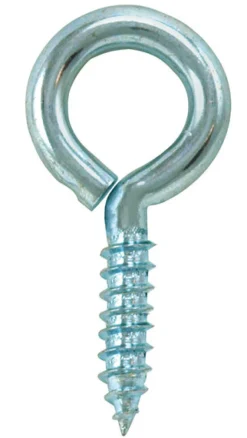 Hampton 3/16 in. Dia. x 1-5/8 in. L Zinc-Plated Steel Screw Eye 60 lb. 50 pk (Pack of 50)