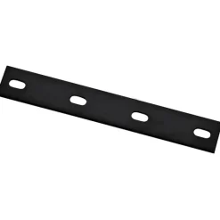 Hampton 1-1/2 in. W x 10 in. L Black Steel Mending Plate (Pack of 10)