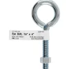 Hampton 3/8 in. x 4 in. L Zinc-Plated Steel Eyebolt Nut Included (Pack of 10)