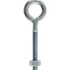Hampton 1/4 in. x 3 in. L Zinc-Plated Steel Eyebolt Nut Included (Pack of 10)