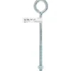 Hampton 3/8 in. x 8 in. L Zinc-Plated Steel Eyebolt Nut Included (Pack of 10)