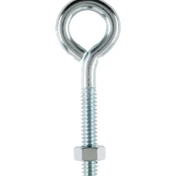 Hampton 3/16 in. x 2 in. L Zinc-Plated Steel Eyebolt Nut Included (Pack of 10)