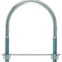 Hampton 3/8 in. x 3-1/2 in. W x 4-5/8 in. L Coarse Zinc-Plated Steel U-Bolt (Pack of 10)