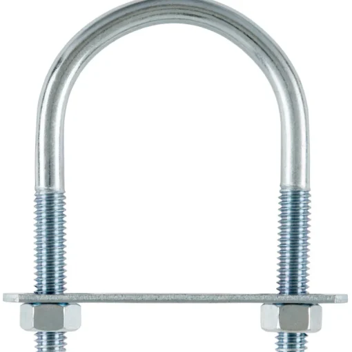 Hampton 5/16 in. x 2 in. W x 3 in. L Coarse Zinc-Plated Steel U-Bolt (Pack of 10)