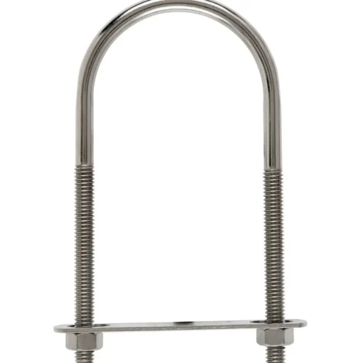 Hampton 5/16 in. x 2-1/2 in. W x 5-3/16 in. L Coarse Stainless Steel U-Bolt (Pack of 5)