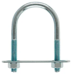 Hampton 5/16 in. x 1-3/4 in. W x 3 in. L Coarse Zinc-Plated Steel U-Bolt (Pack of 10)