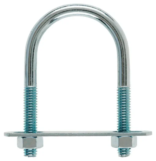 Hampton 5/16 in. x 1-3/4 in. W x 3 in. L Coarse Zinc-Plated Steel U-Bolt (Pack of 10)