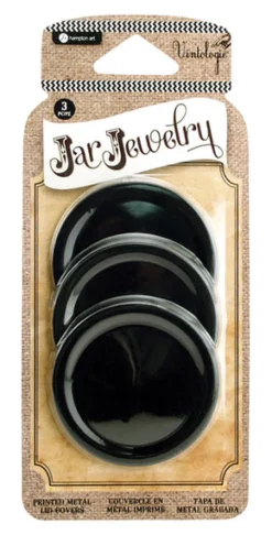 Hampton Art Jar Jewelry Regular Mouth Chalkboard Canning Lid 1 pk