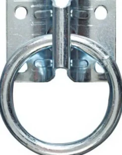 Hampton Small Zinc-Plated Silver Steel 1.875 in. L Hitching Ring 250 lb. 1 pk (Pack of 5)