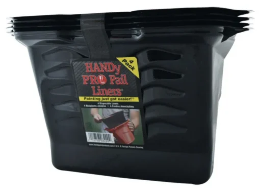 Handy Pro Pail Liners Plastic Black Paint Pail Liner 1/2 gal. Capacity