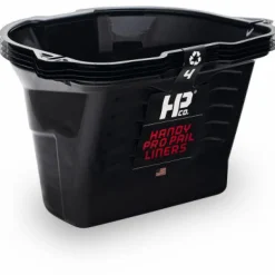 Handy Pro Pail Liners Plastic Black Paint Pail Liner 1/2 gal. Capacity