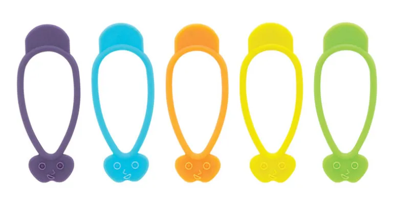 Harold Import Assorted Silicone Bag Ties