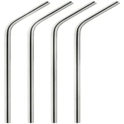 Harold Import Brown Stainless Steel Straws