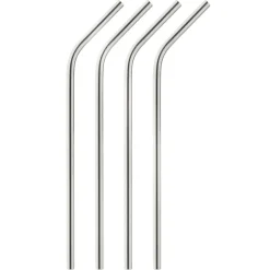 Harold Import Brown Stainless Steel Straws