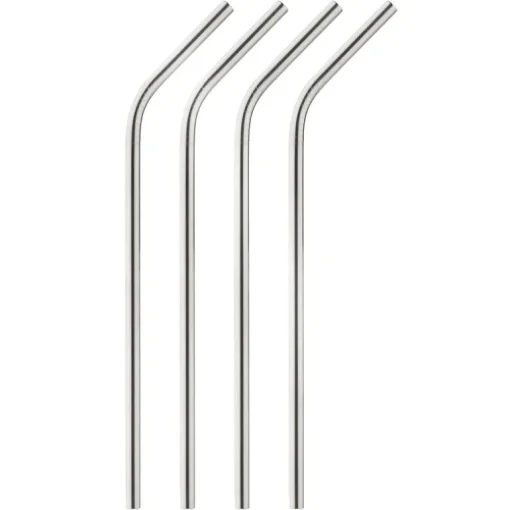 Harold Import Brown Stainless Steel Straws