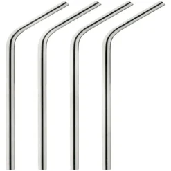 Harold Import Brown Stainless Steel Straws