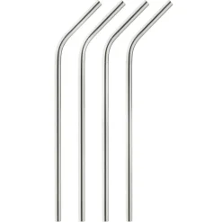 Harold Import Brown Stainless Steel Straws