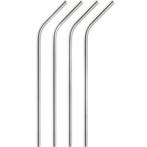 Harold Import Brown Stainless Steel Straws