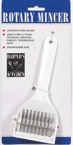 Harold Import White Plastic/Stainless Steel Rotary Mincer