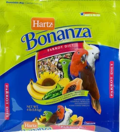 Hartz 97619 4 Lb Nutrition Bonanza Parrot & Other Large Hookbill Gourm