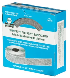 Harvey's 10 yd L X 1-1/2 in. W 120 Grit Aluminum Oxide Sanding Cloth 1 pk