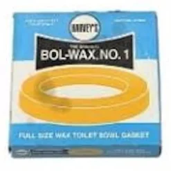 Harvey's Bol-Wax Wax Ring Polyethylene/Wax For Water Closets to Flanges
