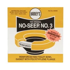Harvey's No-Seep Wax Ring Polyethylene/Wax For Water Closets to Flanges