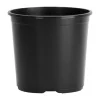 HC Companies 7 in. H X 6-1/2 in. W X 6.5 in. D Plastic Basic Flower Pot Black