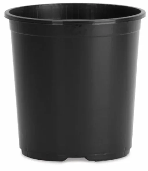 HC Companies 9 in. H X 10-1/2 in. W X 10.5 in. D Plastic Basic Flower Pot Black