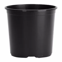 Hc Companies 9 In. H X 10-1/2 In. W X 10.5 In. Dia. Plastic Basic Flower Pot Black (Pack Of 25)