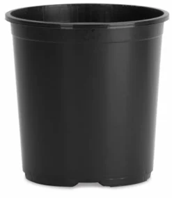 Hc Companies 9 In. H X 10-1/2 In. W X 10.5 In. Dia. Plastic Basic Flower Pot Black (Pack Of 25)